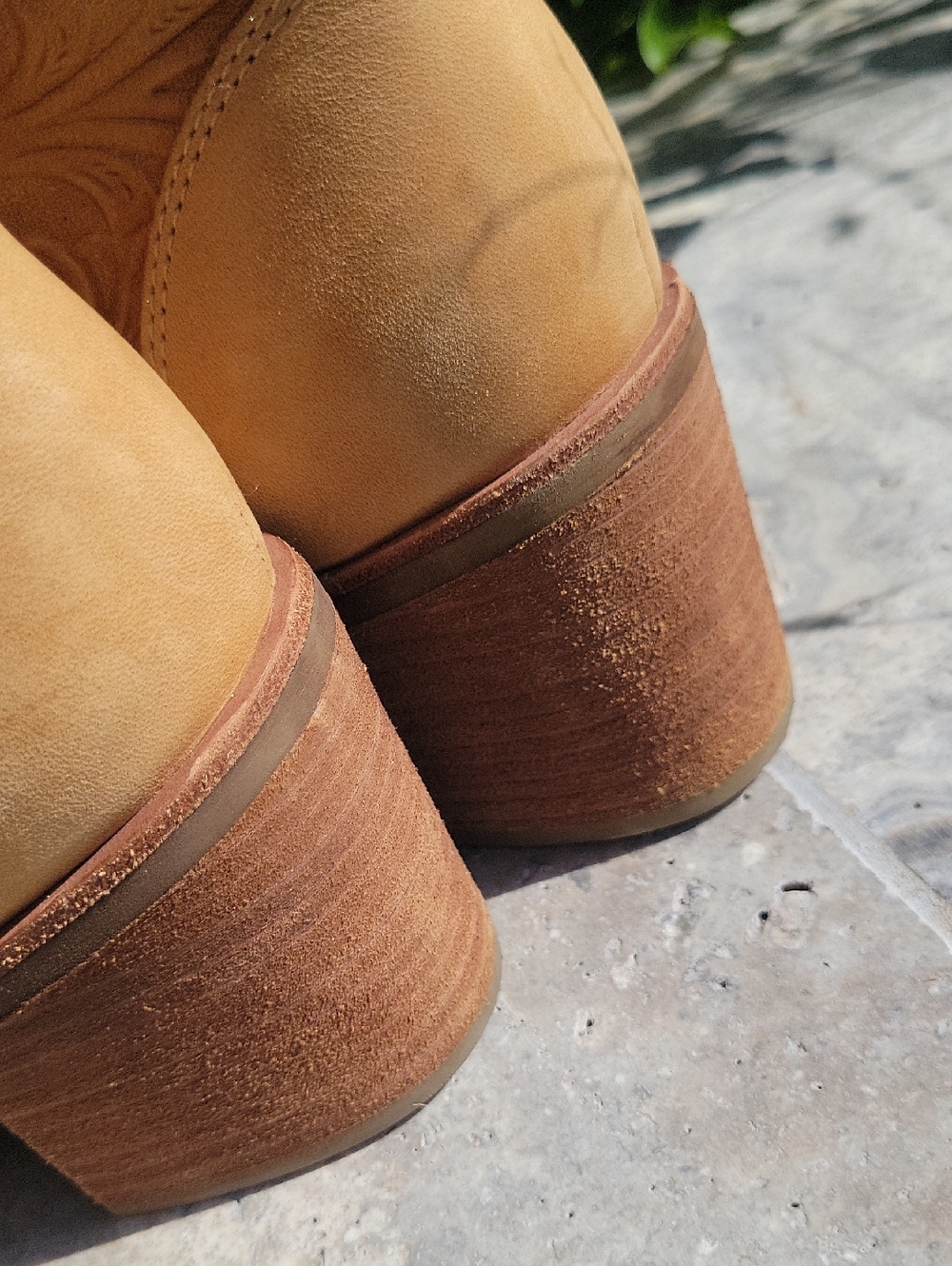 Sofft Sondra Tan Embroidered Lace-Up Leather Ankle Boots 7.5 - Picture 13 of 15